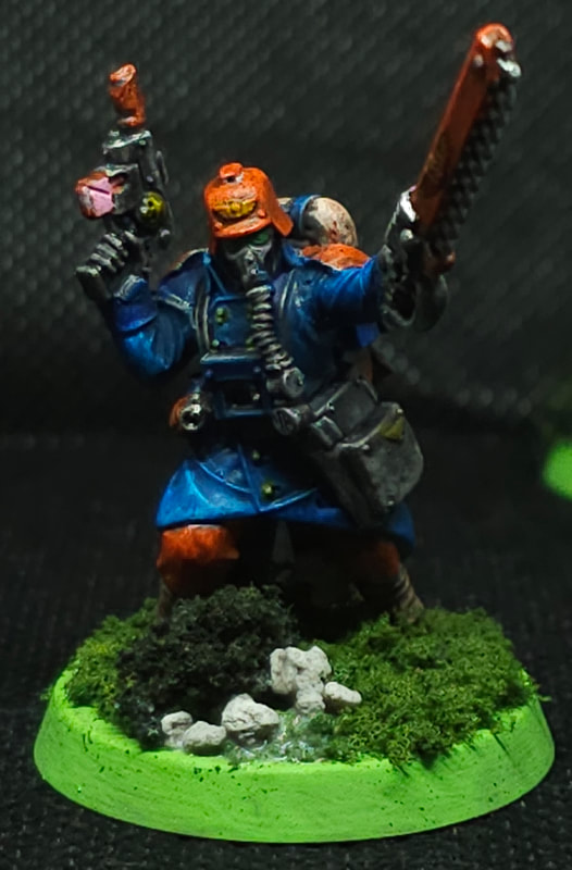 Sergeant Veteran Guardsman with Chainsword by Tim Kaney