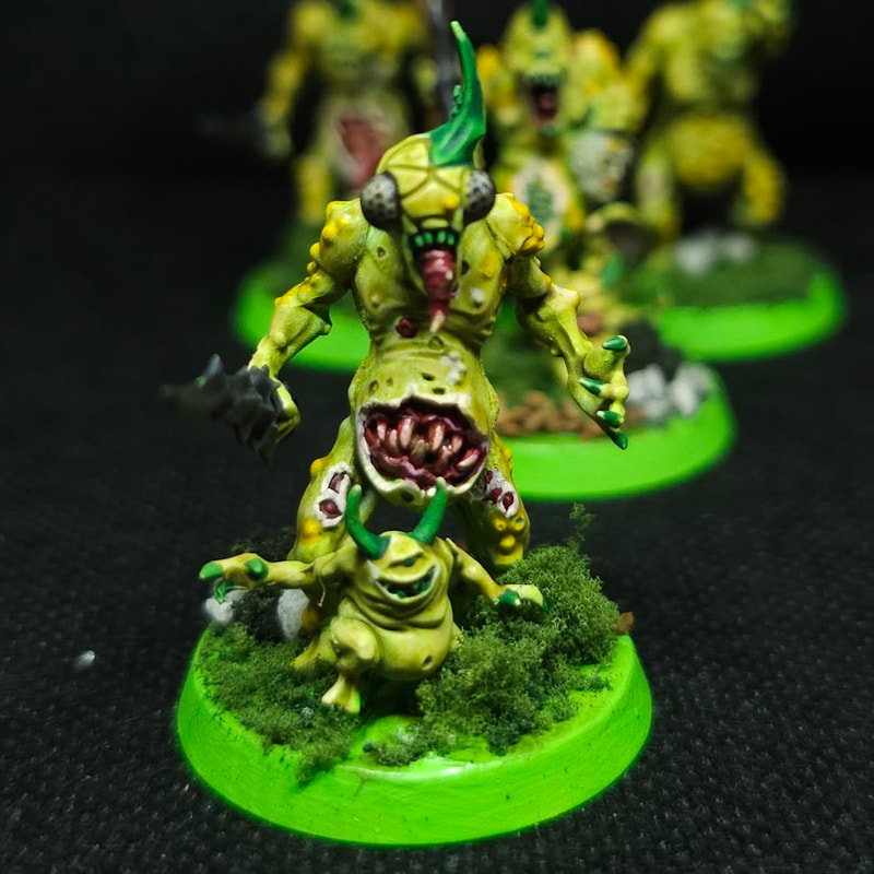 Plaguebearer with Nurgling by Tim Kaney