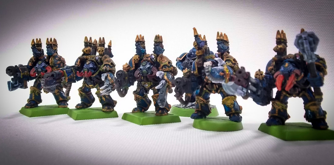 Chaos Space Marine Nightlords Terminators Squad by Tim Kaney - KaneyKreative