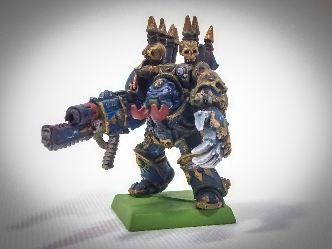 Chaos Space Marine Nightlords Terminator with Combi-Bolter-Meltagun and Powerfist by Tim Kaney - KaneyKreative